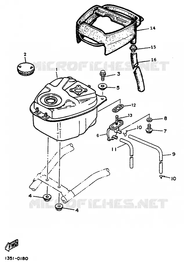 RESERVOIR A ESSENCE Yamaha SCOOTER 50 1994 BOOSTER  CW50