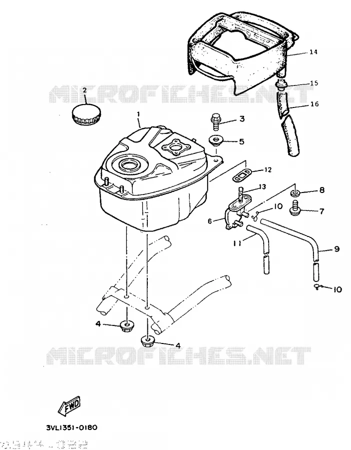 RESERVOIR A ESSENCE Yamaha SCOOTER 50 1994 BOOSTER  CW50