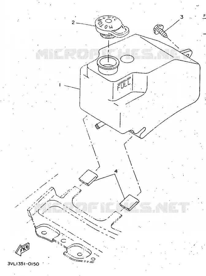RESERVOIR A ESSENCE Yamaha SCOOTER 50 1998 BOOSTER  CW50