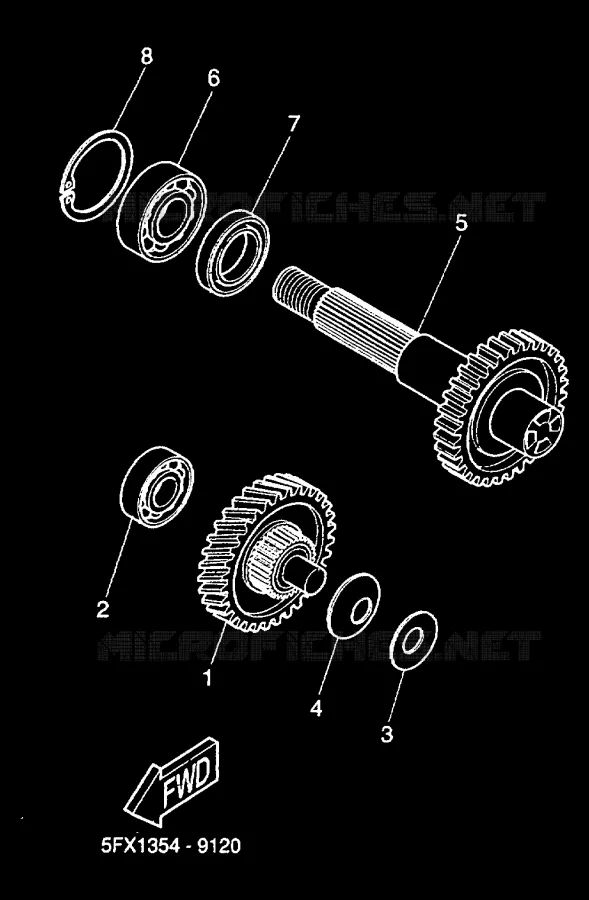 TRANSMISSION Yamaha SCOOTER 50 2000 BW'S  CW50