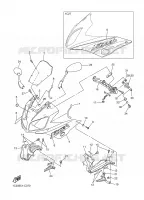 CARENAGES 1  pour Yamaha FAZER 2004