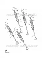 SOUPAPE pour Yamaha FAZER 2004