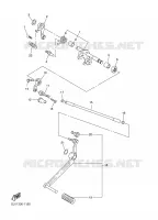 AXE DE SELECTEUR / PEDALE pour Yamaha FAZER 2004