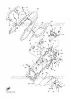 GARDE BOUE pour Yamaha FAZER 2004