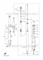 FOURCHE pour Yamaha FAZER 2004
