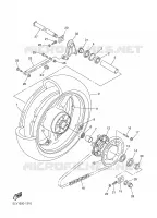 ROUE ARRIERE pour Yamaha FAZER 2004