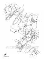 GARDE BOUE pour Yamaha FAZER 2004