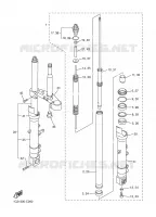 FOURCHE pour Yamaha FAZER 2004