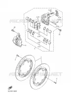 ROUE AVANT / ETRIER DE FREIN pour Yamaha FAZER 2004