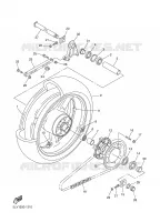 ROUE ARRIERE pour Yamaha FAZER 2004