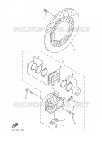 ETRIER / DISQUE DE FREIN ARRIERE pour Yamaha FAZER 2004