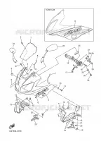 CARENAGES 1  pour Yamaha FAZER 2004
