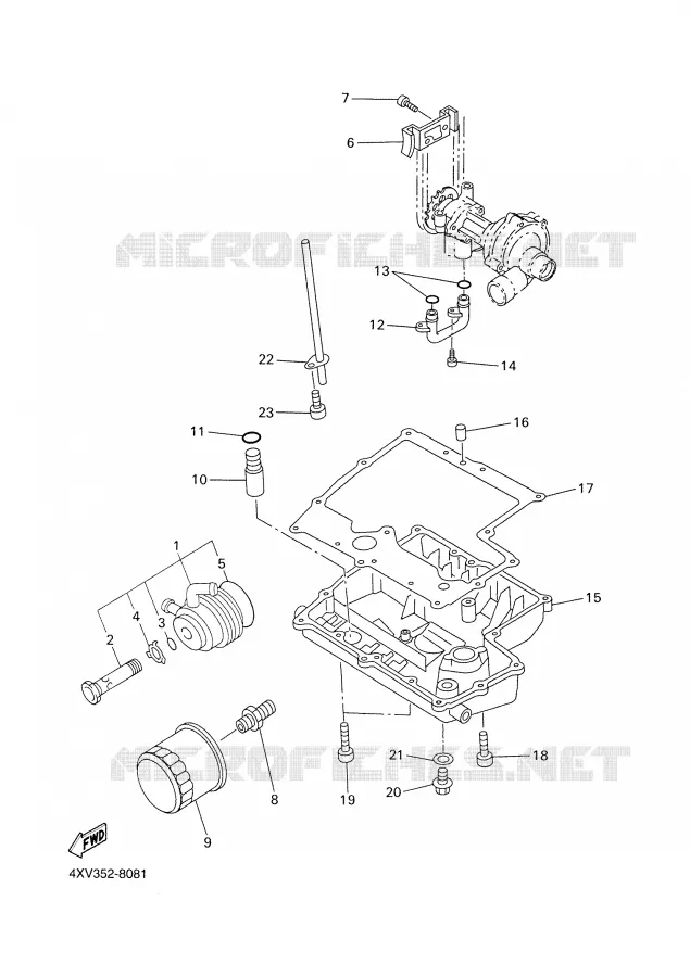 FILTRE A HUILE Yamaha MOTO 1000 2005 FAZER  FZS1000S FAZER _