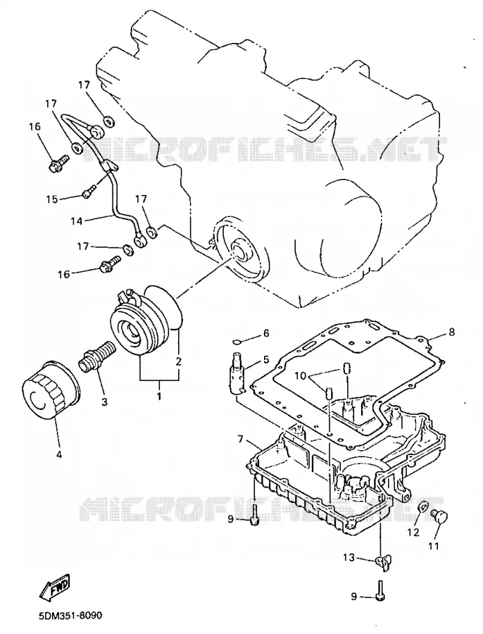 RADIATEUR D'HUILE / ECHANGEUR Yamaha MOTO 600 1998 FAZER  FZS600