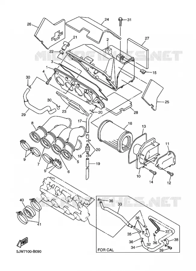 ADMISSION Yamaha MOTO 1300 2003 FJR  FJR1300 FJR13R FJR