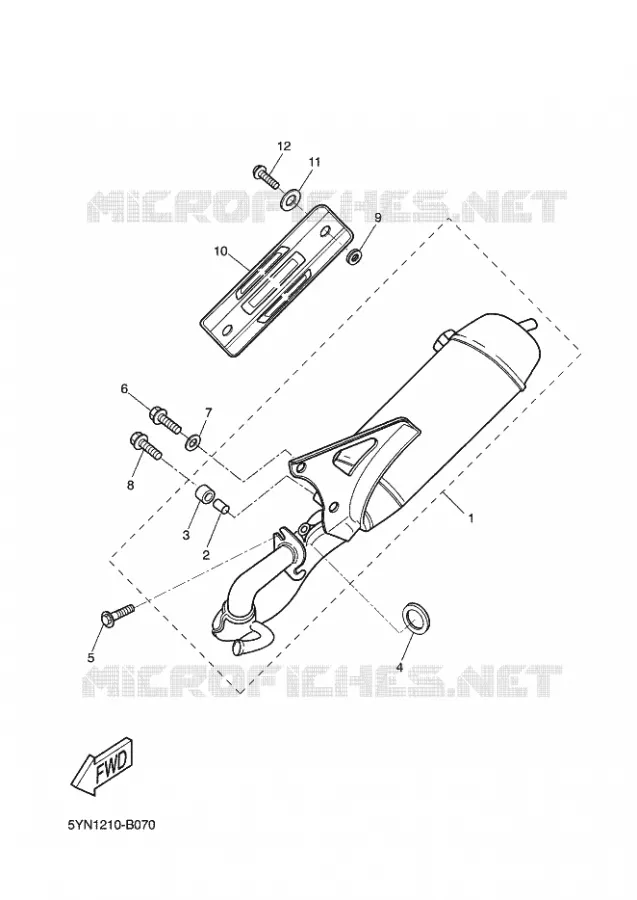 ECHAPPEMENT Yamaha SCOOTER 50 2003 ROCKET  CW50RSP POWER ROCKET