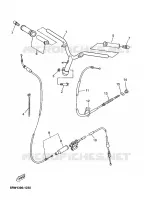 GUIDON ET CABLES pour Yamaha MACH G 2003