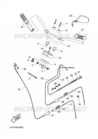 GUIDON ET CABLES pour Yamaha STUNT NAKED 2003