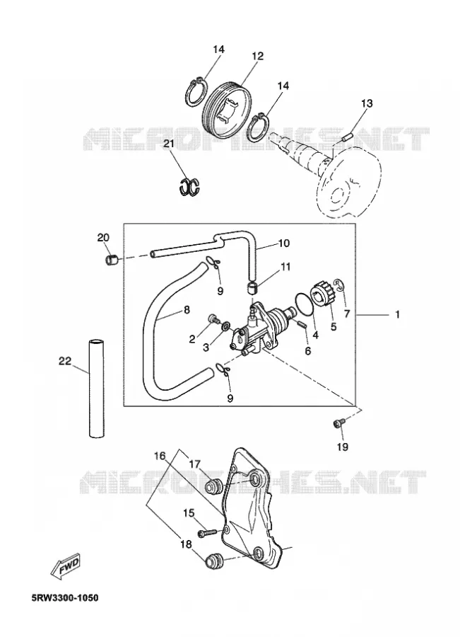 POMPE A HUILE Yamaha SCOOTER 50 2003 JOG  CS50Z