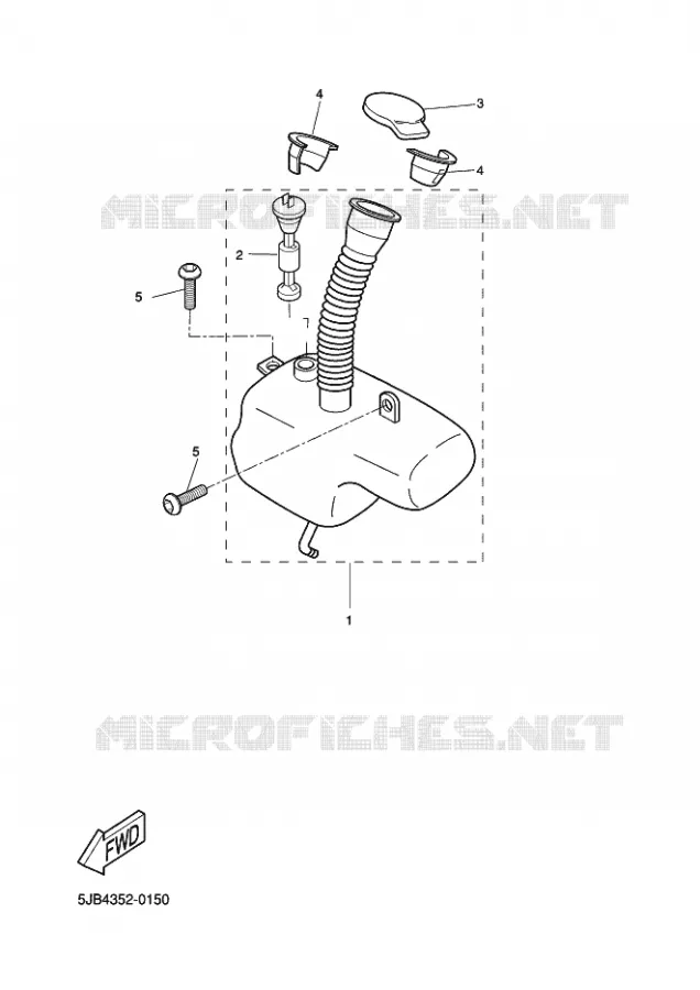 RESERVOIR D'HUILE Yamaha SCOOTER 50 2003 FLIPPER  YH50 FLIPPER