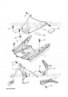 SUPPORT / REPOSE PIEDS pour Yamaha NEXT GENERATION 2003