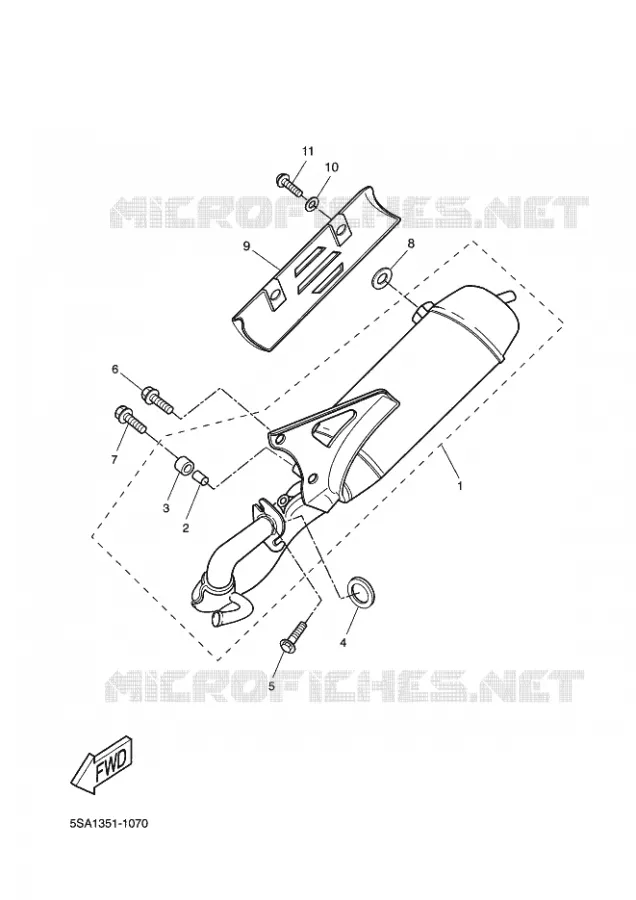 ECHAPPEMENT Yamaha SCOOTER 50 2002 BOOSTER  CW50