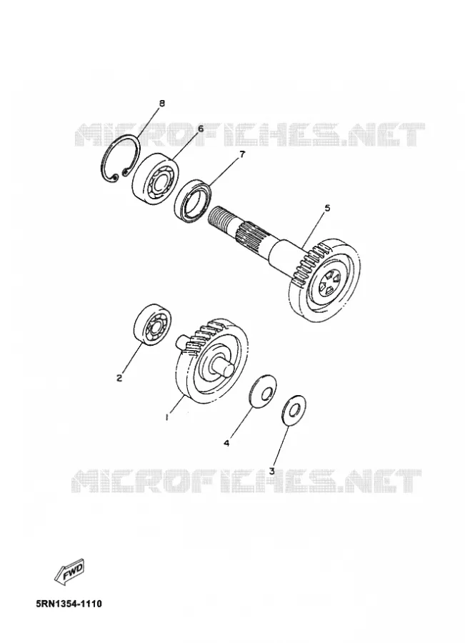 TRANSMISSION Yamaha SCOOTER 50 2002 JOG  CS50 JOG R