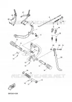 SUPPORT / REPOSE PIEDS pour Yamaha MBK XLIMIT 2002