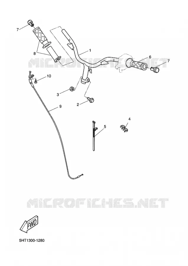 GUIDON ET CABLES Yamaha SCOOTER 125 2002 MAXSTER  XQ125 MAXSTER