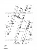 FOURCHE pour Yamaha MBK XPOWER 2002