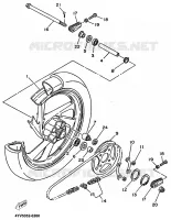 ROUE ARRIERE pour Yamaha MBK XPOWER 2002