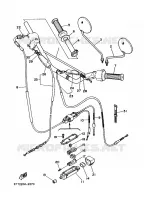 GUIDON ET CABLES pour Yamaha DT 2002