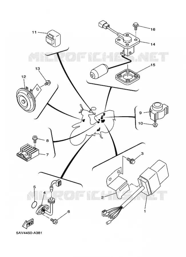 PARTIE ELECTRIQUE 2 Yamaha SCOOTER 105 2002 CRYPTON  T105E CRYPTON