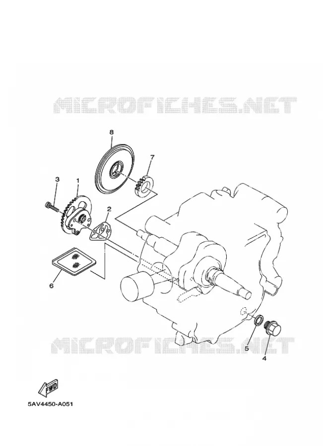POMPE A HUILE Yamaha SCOOTER 105 2002 CRYPTON  T105E CRYPTON