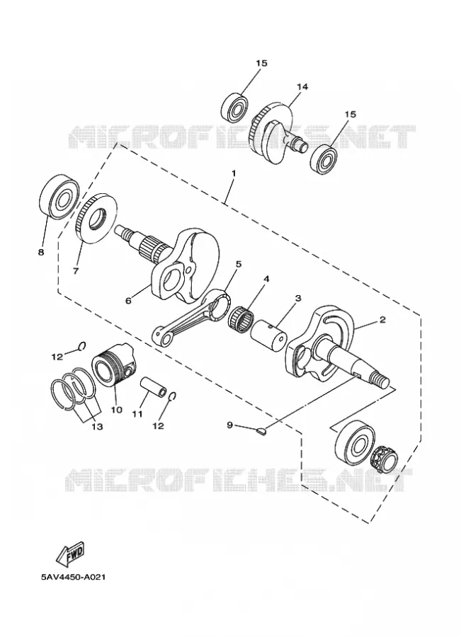 VILEBREQUIN / PISTON Yamaha SCOOTER 105 2002 CRYPTON  T105E CRYPTON