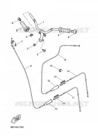 GUIDON ET CABLES pour Yamaha NITRO 2001
