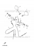GUIDON ET CABLES pour Yamaha XPOWER 2001