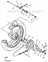 ROUE ARRIERE pour Yamaha XPOWER 2001