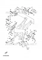 SUPPORT / REPOSE PIEDS pour Yamaha XPOWER 2001