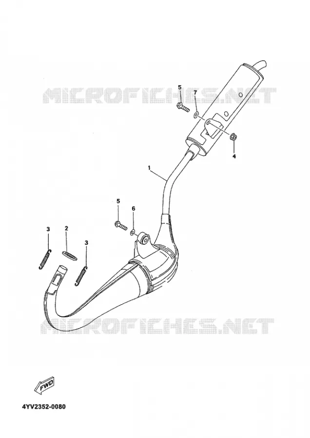 ECHAPPEMENT Yamaha MOTO 50 2000 TZR  TZR50R