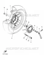 ROUE ARRIERE pour Yamaha SKYLINER 2000
