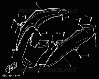 COUVERCLE LATERAL pour Yamaha WHY 2000