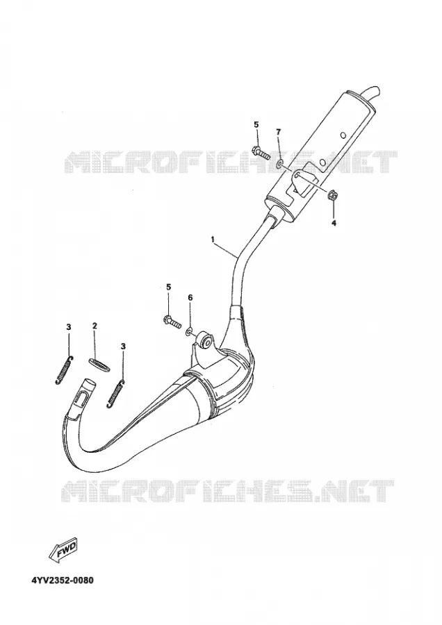 ECHAPPEMENT Yamaha MOTO 50 2000 TZR  TZR50R