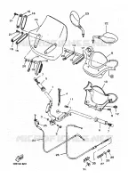 GUIDON ET CABLES pour Yamaha SKYLINER 2000