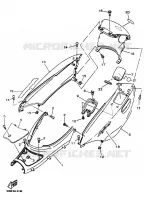 COUVERCLE LATERAL pour Yamaha SKYLINER 2000