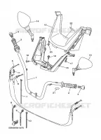 GUIDON ET CABLES pour Yamaha SKYLINER 2000