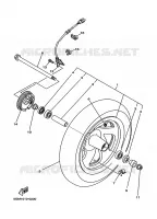 ROUE AVANT pour Yamaha SKYLINER 2000
