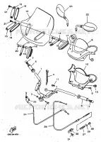GUIDON ET CABLES pour Yamaha MAJESTY 1999
