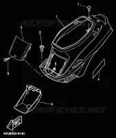 COUVERCLE LATERAL pour Yamaha BW'S 1999