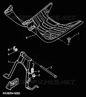 SUPPORT / REPOSE PIEDS pour Yamaha BW'S 1999